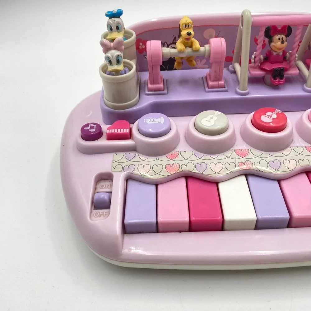 Disney Mickey Mouse and Friends Musical Piano Toy Pink Purple Playground Video